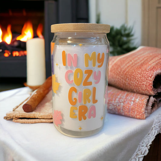 Cozy Girl Era 12oz. Glass Cup