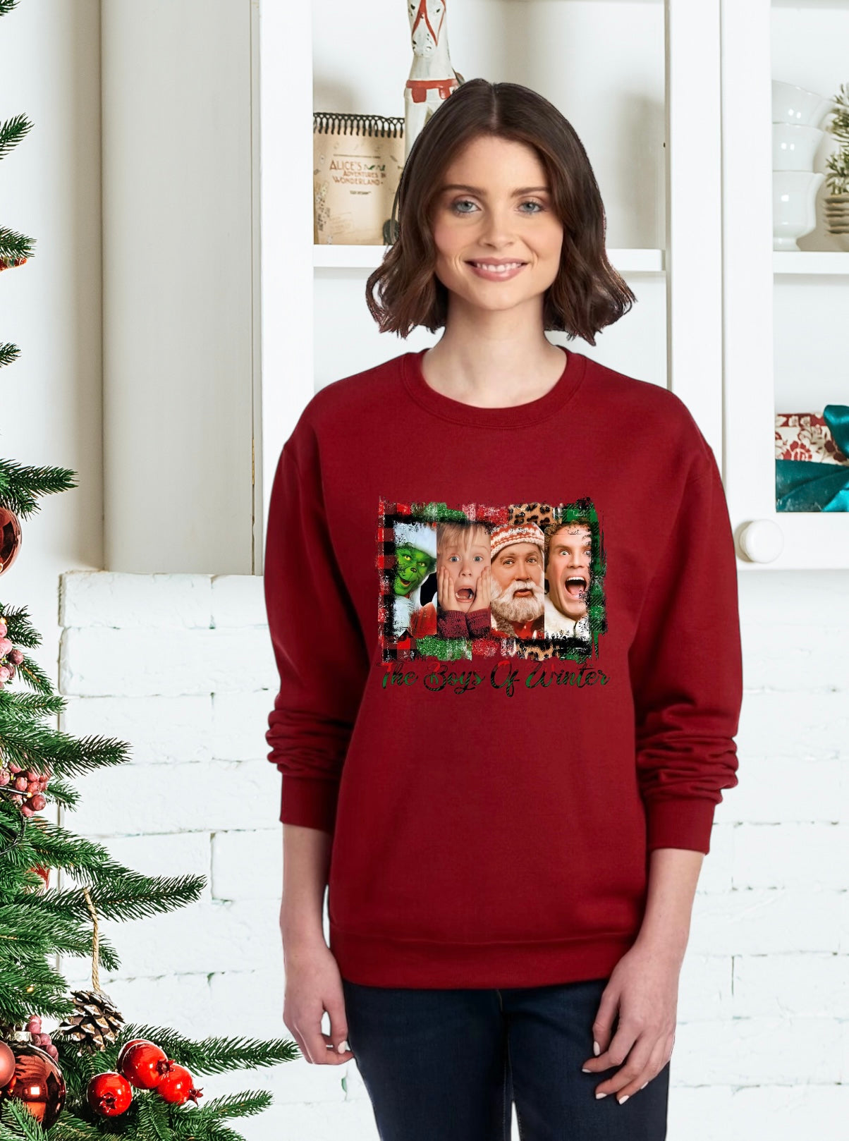 Sweatshirt, Unisex Sweatshirt, Men of Christmas Sweater, The Grinch Sweatshirt, Elf Sweatshirt, Santa Sweatshirt