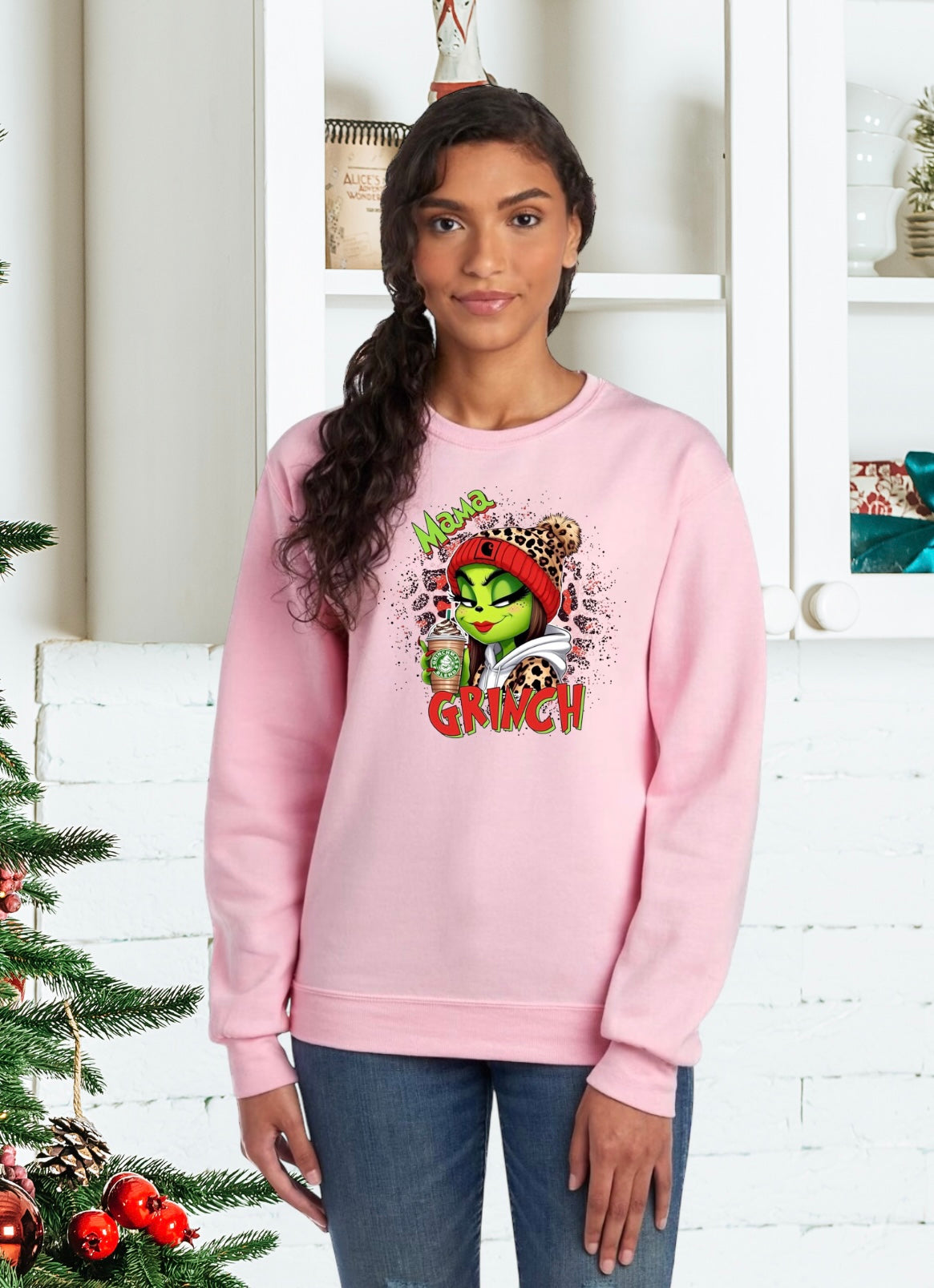 Sweatshirts, Unisex, Sweatshirt, The Grinch, Grinch Mama, The Grinch Holiday Sweatshirt, The Grinch Holiday Sweater, Holiday Grinch Sweatshirt, The Grinch Christmas Sweatshirt