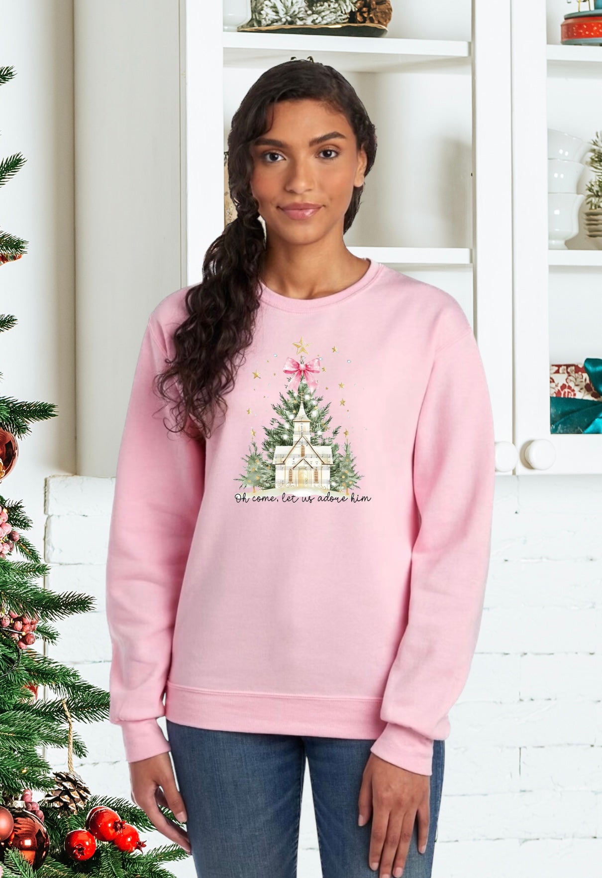 Sweatshirt, Unisex Sweatshirt, Cute Holiday Apparel, Adorable Festive Holiday Gifts, Holiday Apparel, Unisex Holiday Sweater, Festive Apparel, Religious Holiday Apparel, Jesus