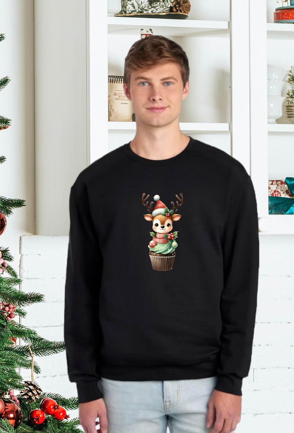 Sweatshirts, Unisex Sweatshirt, Cute Holiday Apparel, Adorable Festive Holiday Gifts, Holiday Apparel, Unisex Holiday Sweater, Adorable Animal Holiday Sweater