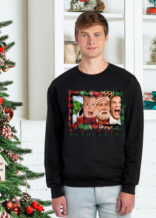 Sweatshirt, Unisex Sweatshirt, Men of Christmas Sweater, The Grinch Sweatshirt, Elf Sweatshirt, Santa Sweatshirt