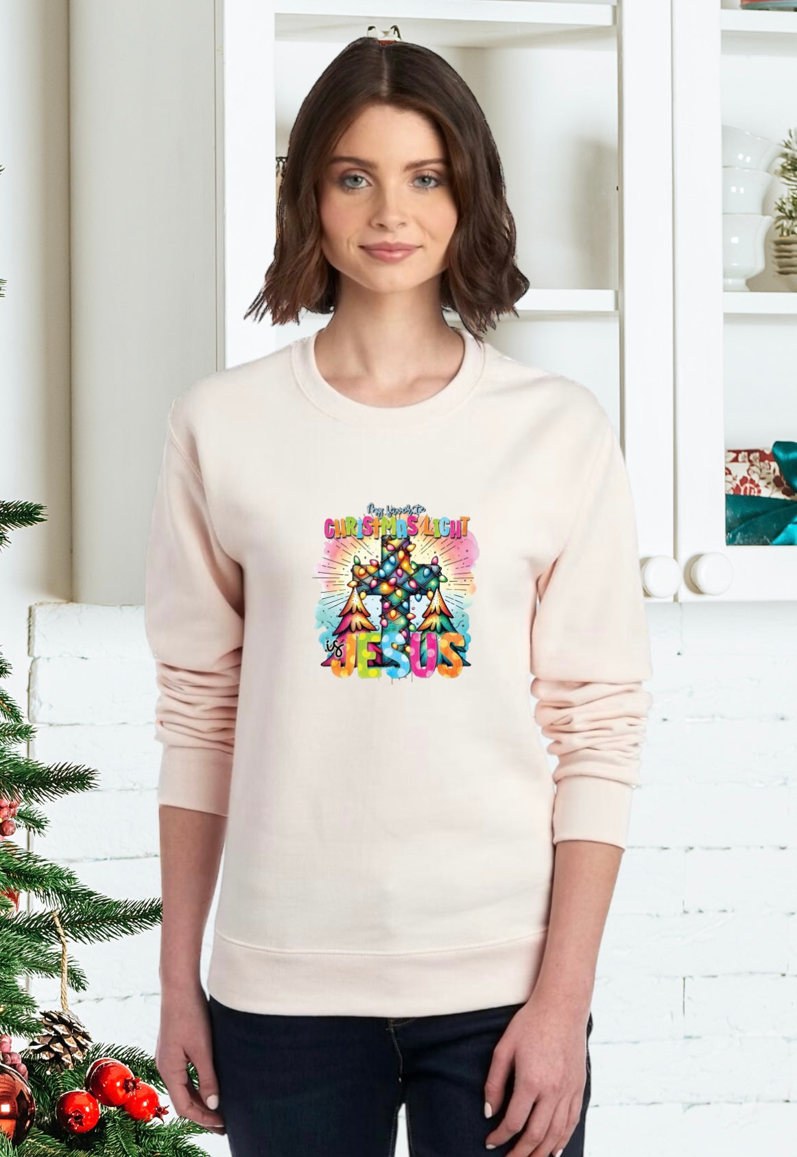 Sweatshirt, Unisex Sweatshirt, Cute Holiday Apparel, Adorable Festive Holiday Gifts, Holiday Apparel, Unisex Holiday Sweater, Festive Apparel, Religious Holiday Apparel, Jesus