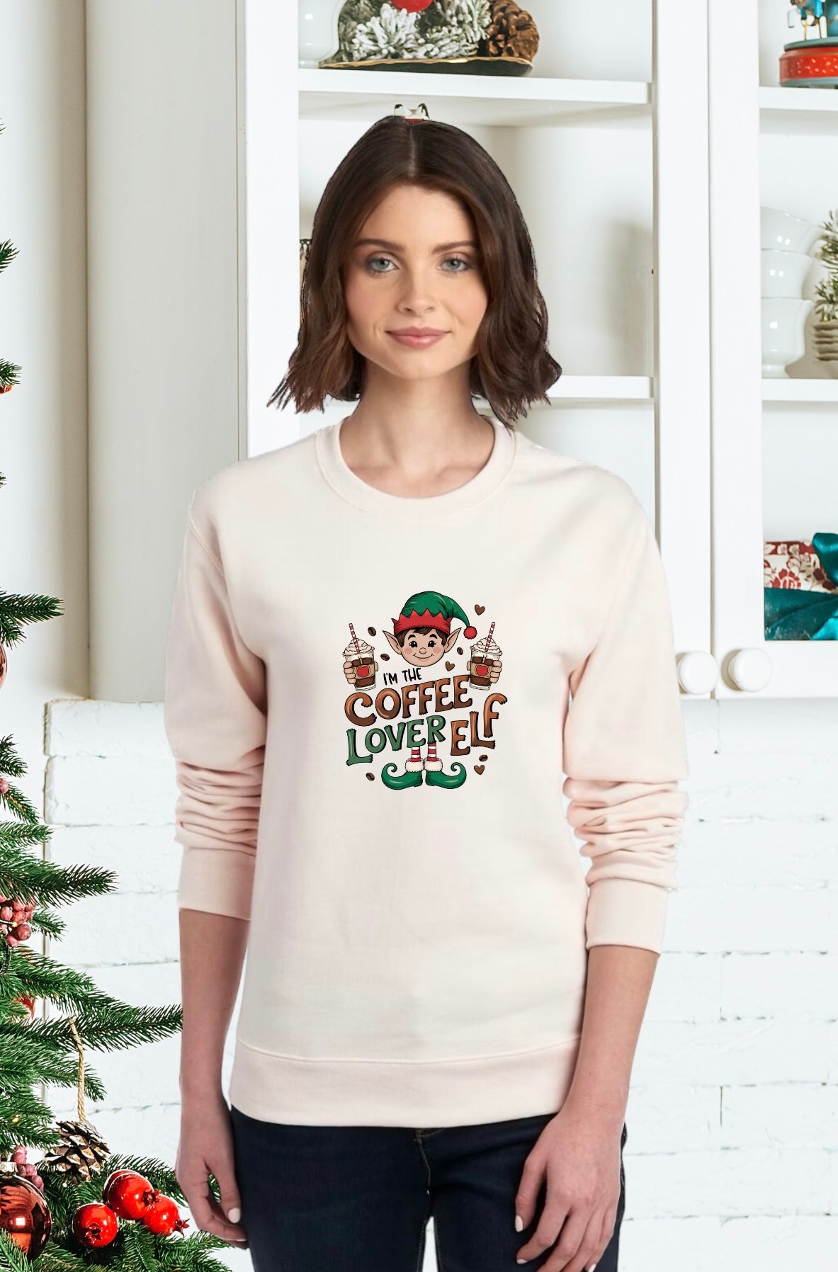 Sweatshirt, Unisex Sweatshirts, Santa Sweatshirts, Apparel, Holiday Gifts, Festive Sweatshirts, Holiday Apparel, Gifts for Him, Gifts for Her, Christmas Elf Sweaters