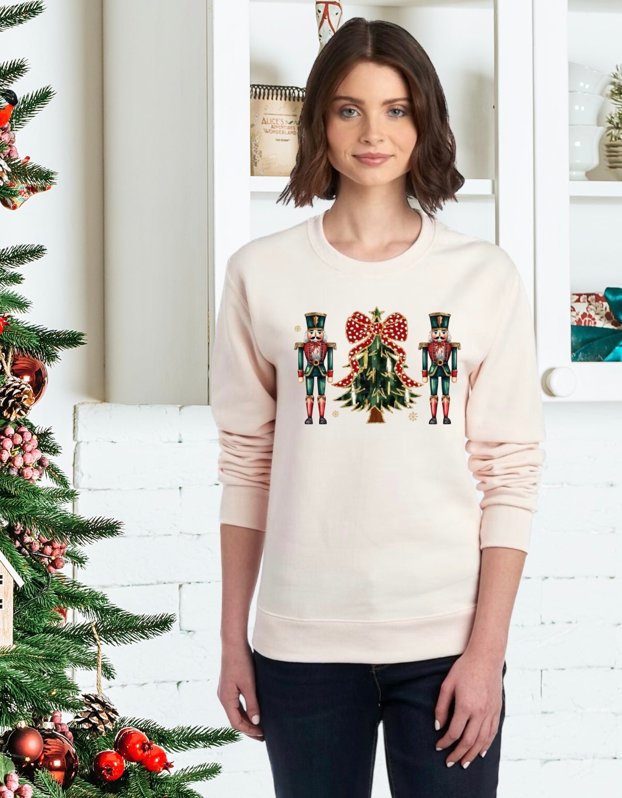 Sweatshirt, Unisex Sweatshirts, Santa Sweatshirts, Holiday Apparel, Holiday Gifts, Festive Sweatshirts, Holiday Apparel, Nutcracker, Holiday Apparel, Nutcracker Holiday Gifts