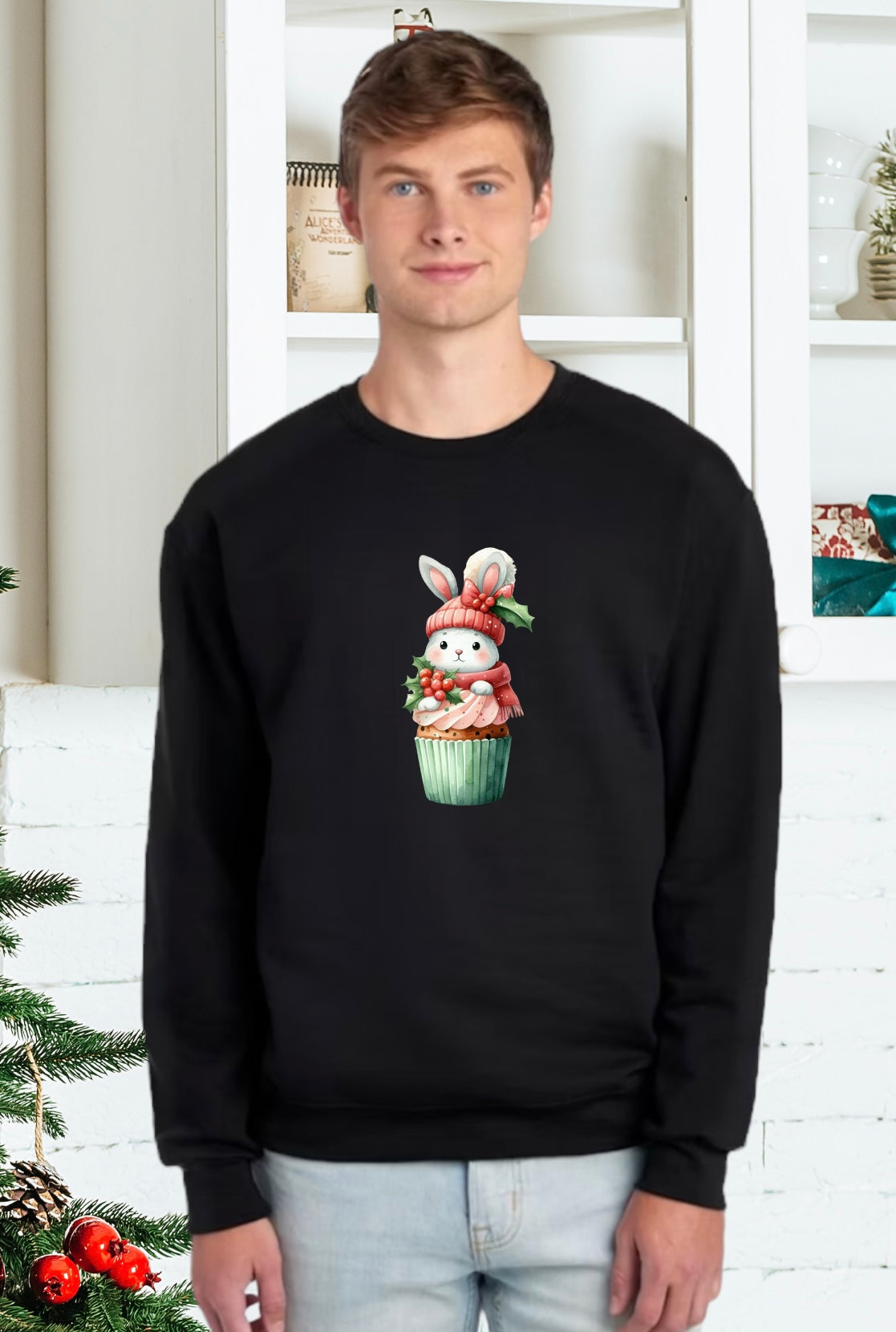 Sweatshirts, Unisex Sweatshirt, Cute Holiday Apparel, Adorable Festive Holiday Gifts, Holidsy Apparel, Unisex Holiday Sweater, Adorable Animal Holiday Sweater