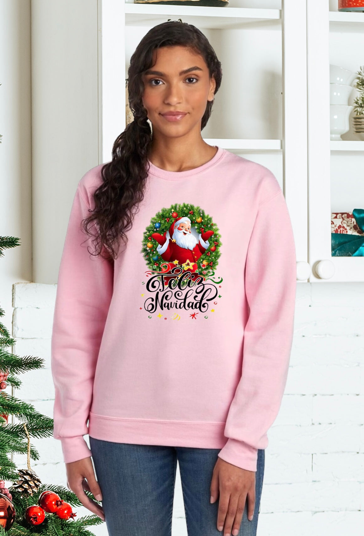 Sweatshirt, Unisex Sweatshirts, Santa Sweatshirts, Holiday Santa Apparel, Holiday Gifts, Feliz Navidad, Festive Sweatshirts, Holiday Apparel, Santa Claus, Retro Santa,