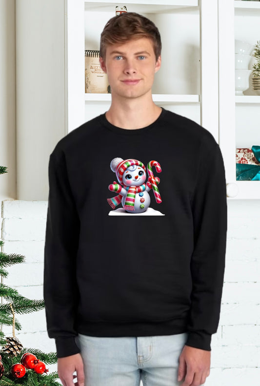 Sweatshirts, Unisex Sweatshirt, Cute Holiday Apparel, Adorable Festive Holiday Gifts, Holiday Apparel, Unisex Holiday Sweater, Adorable Snowman Holiday Sweater