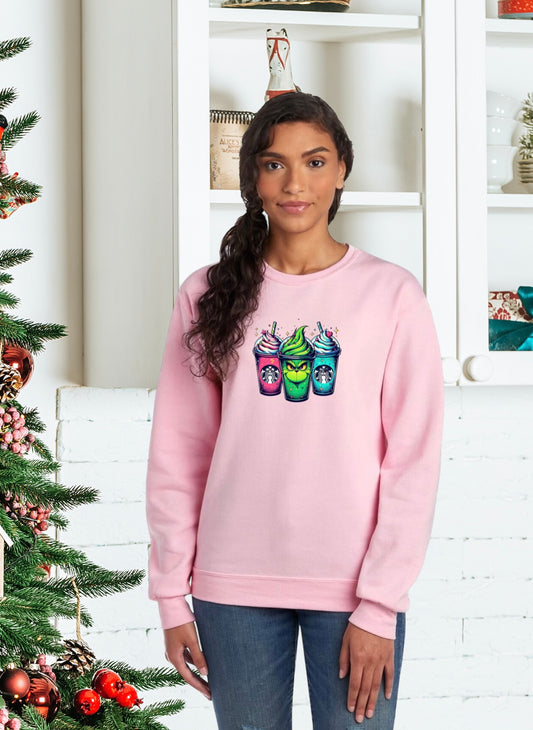 Sweatshirts, Unisex Sweatshirts, Unisex Holiday Apparel, Unisex Holiday Gifts, Unisex Sweatshirts, The Grinch, The Grinch Starbucks Cups, The Grinch Holiday Sweatshirt, The Grinch Holiday Sweater, Holiday Grinch Sweatshirt, The Grinch Christmas Sweatshirt