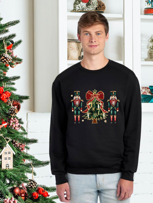 Sweatshirt, Unisex Sweatshirts, Santa Sweatshirts, Holiday Apparel, Holiday Gifts, Festive Sweatshirts, Holiday Apparel, Nutcracker, Holiday Apparel, Nutcracker Holiday Gifts