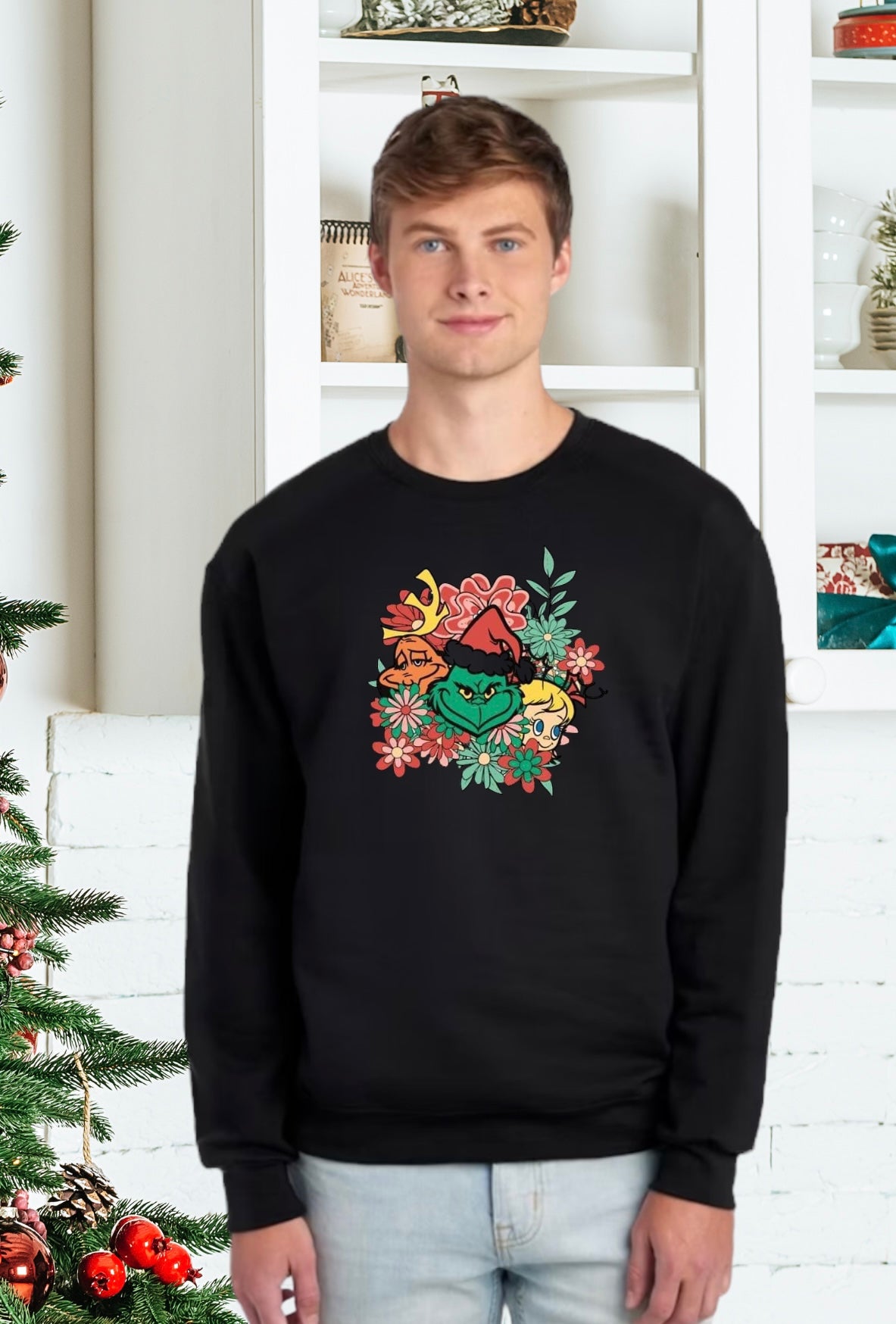 Sweatshirts, Unisex Sweatshirts, Unisex Holiday Apparel, Unisex Holiday Gifts, Unisex Sweatshirts, The Grinch, The Grinch Holiday Sweatshirt, The Grinch Holiday Sweater, Holiday Grinch Sweatshirt