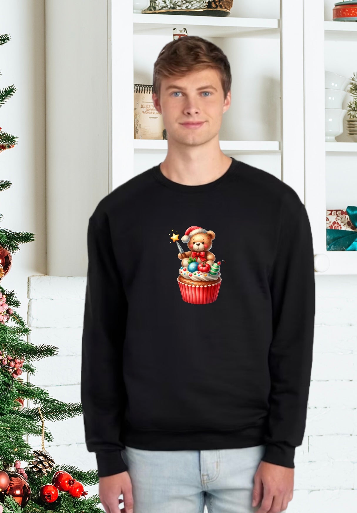 Sweatshirts, Unisex Sweatshirt, Cute Holiday Apparel, Adorable Festive Holiday Gifts, Holidsy Apparel, Unisex Holiday Sweater, Adorable Animal Holiday Sweater