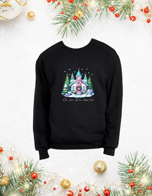 Sweatshirt, Unisex Sweatshirt, Cute Holiday Apparel, Adorable Festive Holiday Gifts, Holiday Apparel, Unisex Holiday Sweater, Festive Apparel, Christmas Trees