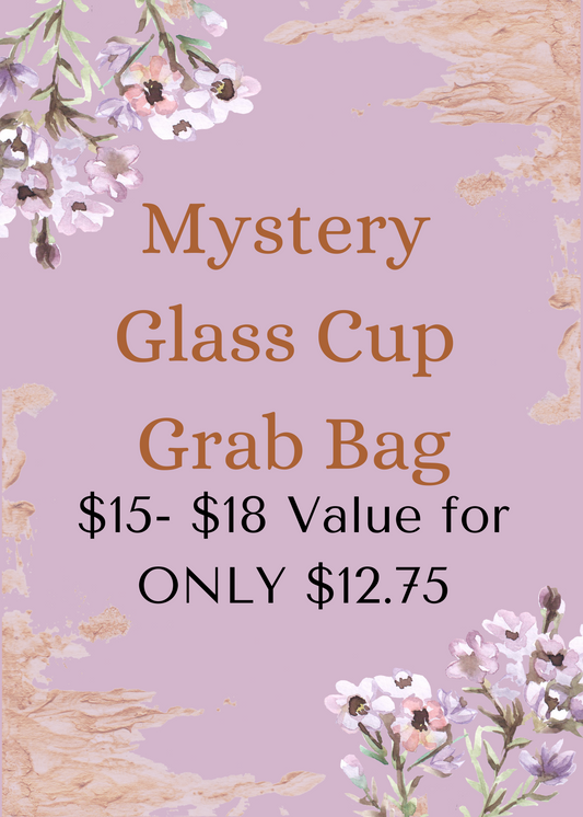 Mystery Grab Bag Glass Cup