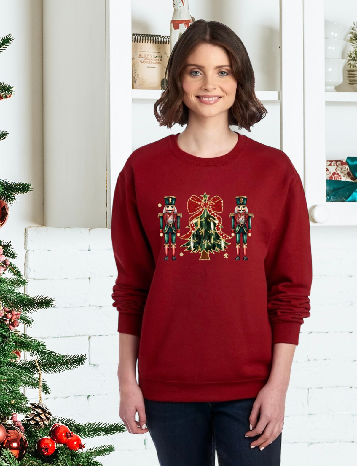 Sweatshirt, Unisex Sweatshirts, Santa Sweatshirts, Holiday Apparel, Holiday Gifts, Festive Sweatshirts, Holiday Apparel, Nutcracker, Holiday Apparel, Nutcracker Holiday Gifts