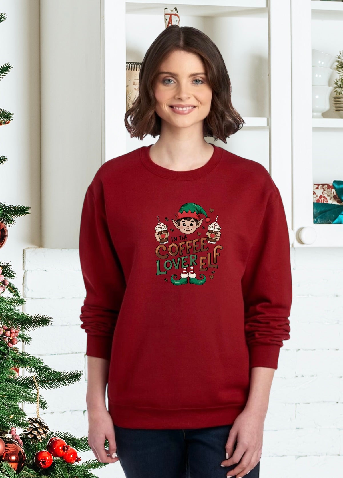 Sweatshirt, Unisex Sweatshirts, Santa Sweatshirts, Apparel, Holiday Gifts, Festive Sweatshirts, Holiday Apparel, Gifts for Him, Gifts for Her, Christmas Elf Sweaters