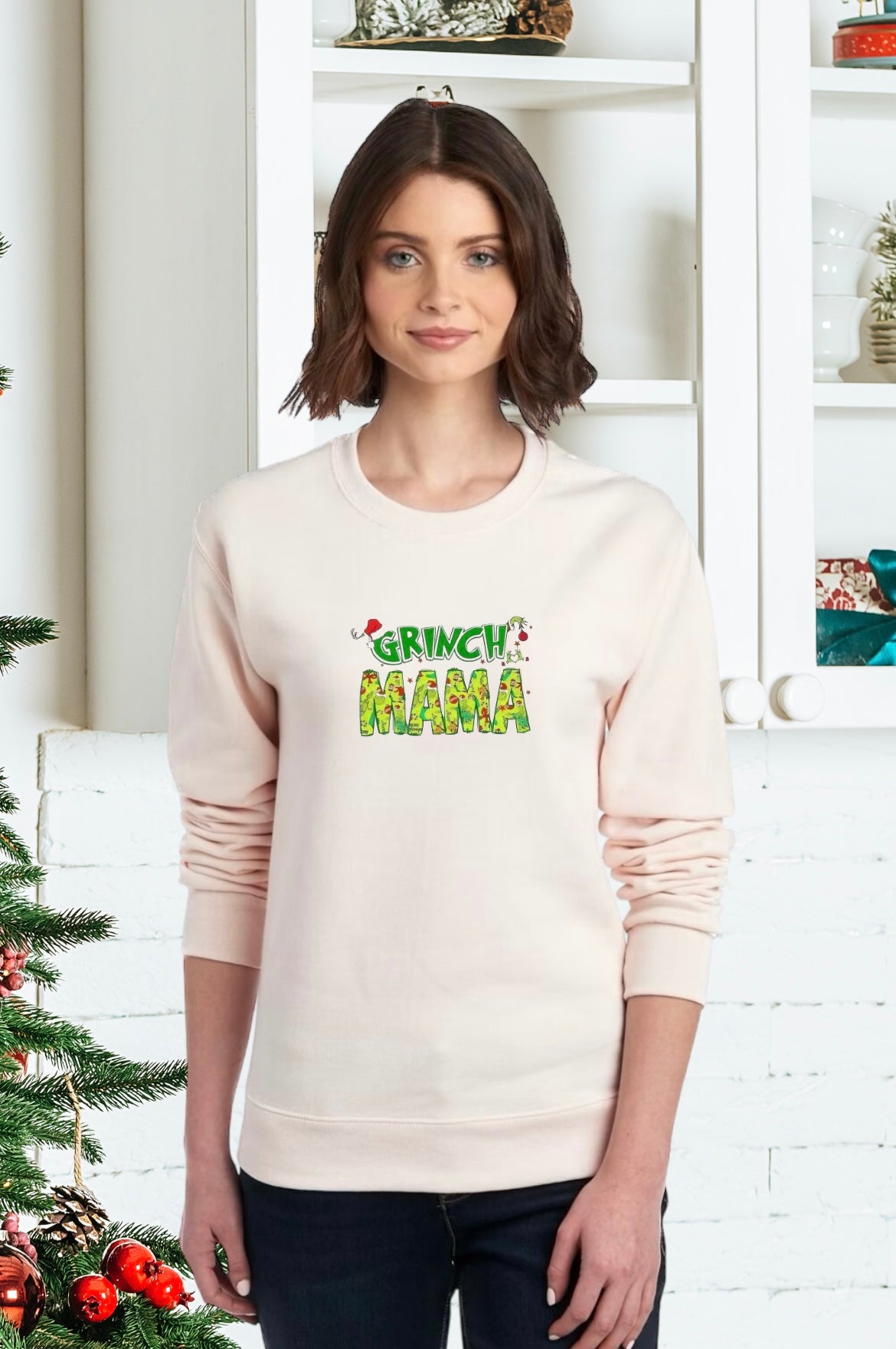 Sweatshirts, Unisex, Sweatshirt, The Grinch, Grinch Mama, The Grinch Holiday Sweatshirt, The Grinch Holiday Sweater, Holiday Grinch Sweatshirt, The Grinch Christmas Sweatshirt