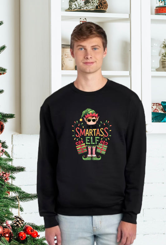 Sweatshirt, Unisex Sweatshirts, Santa Sweatshirts, Apparel, Holiday Gifts, Festive Sweatshirts, Holiday Apparel, Gifts for Him, Gifts for Her, Christmas Elf Sweaters