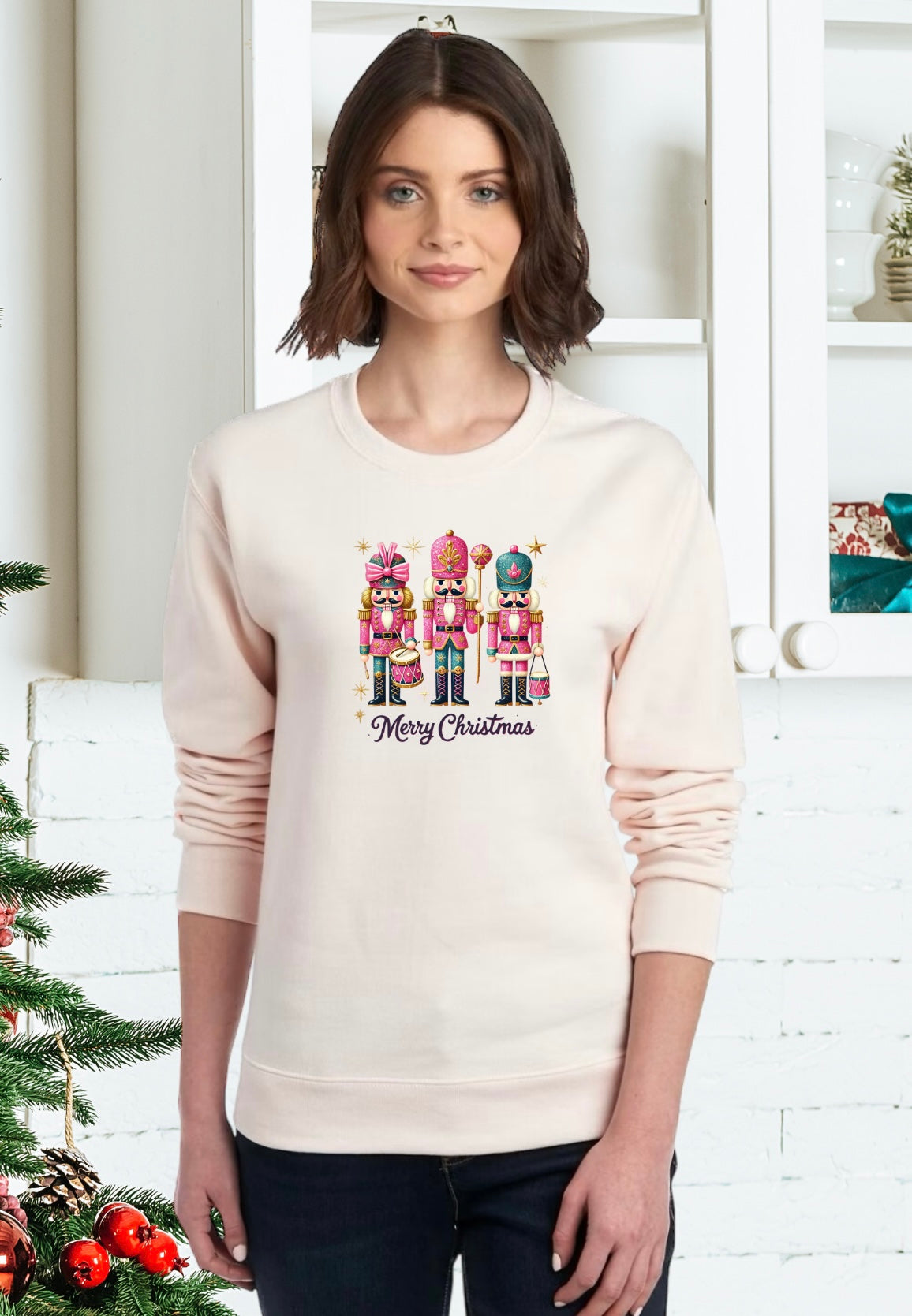 Sweatshirt, Unisex Sweatshirts, Santa Sweatshirts, Holiday Apparel, Holiday Gifts, Festive Sweatshirts, Holiday Apparel, Nutcracker, Holiday Apparel, Nutcracker Holiday Gifts