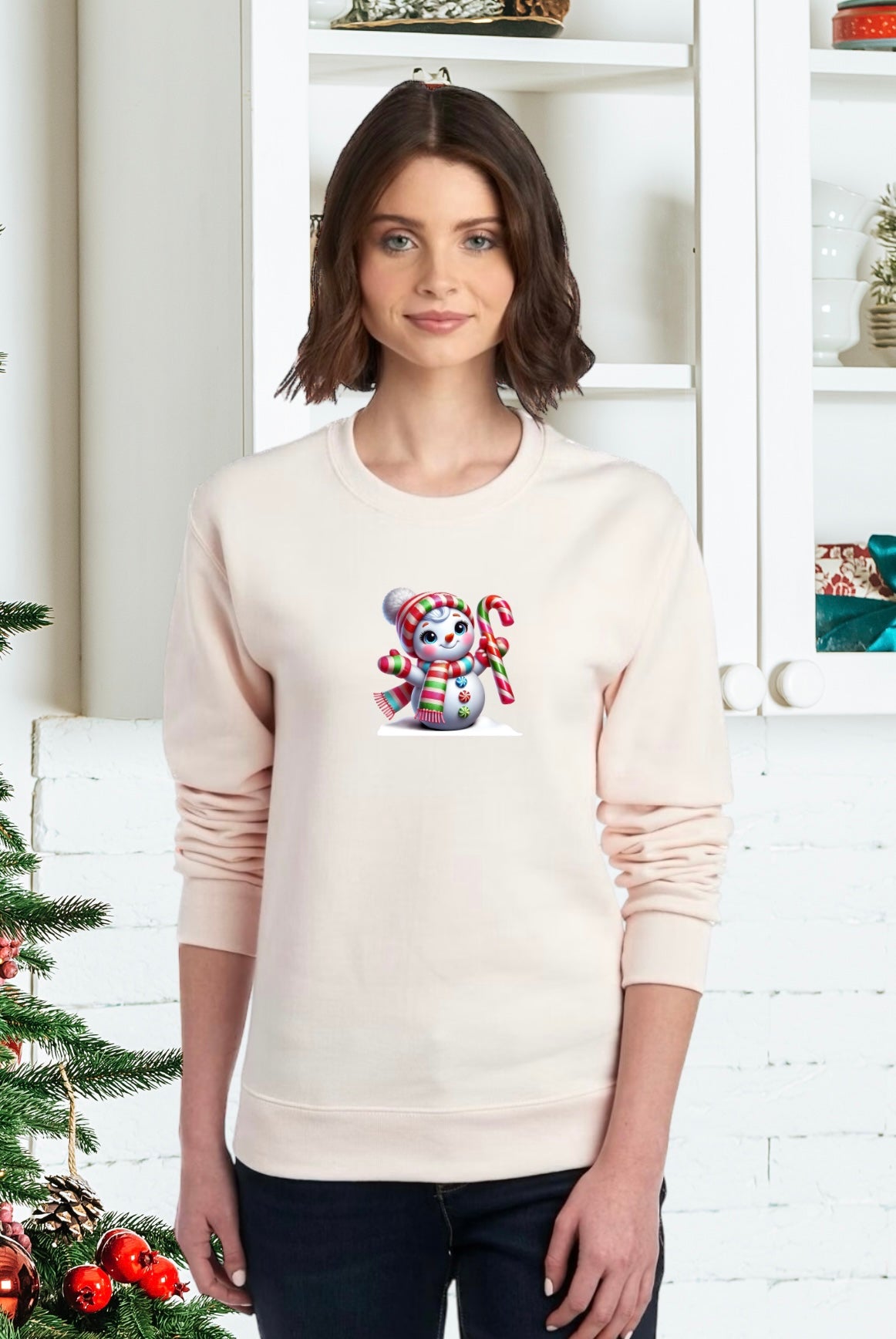 Sweatshirts, Unisex Sweatshirt, Cute Holiday Apparel, Adorable Festive Holiday Gifts, Holiday Apparel, Unisex Holiday Sweater, Adorable Snowman Holiday Sweater