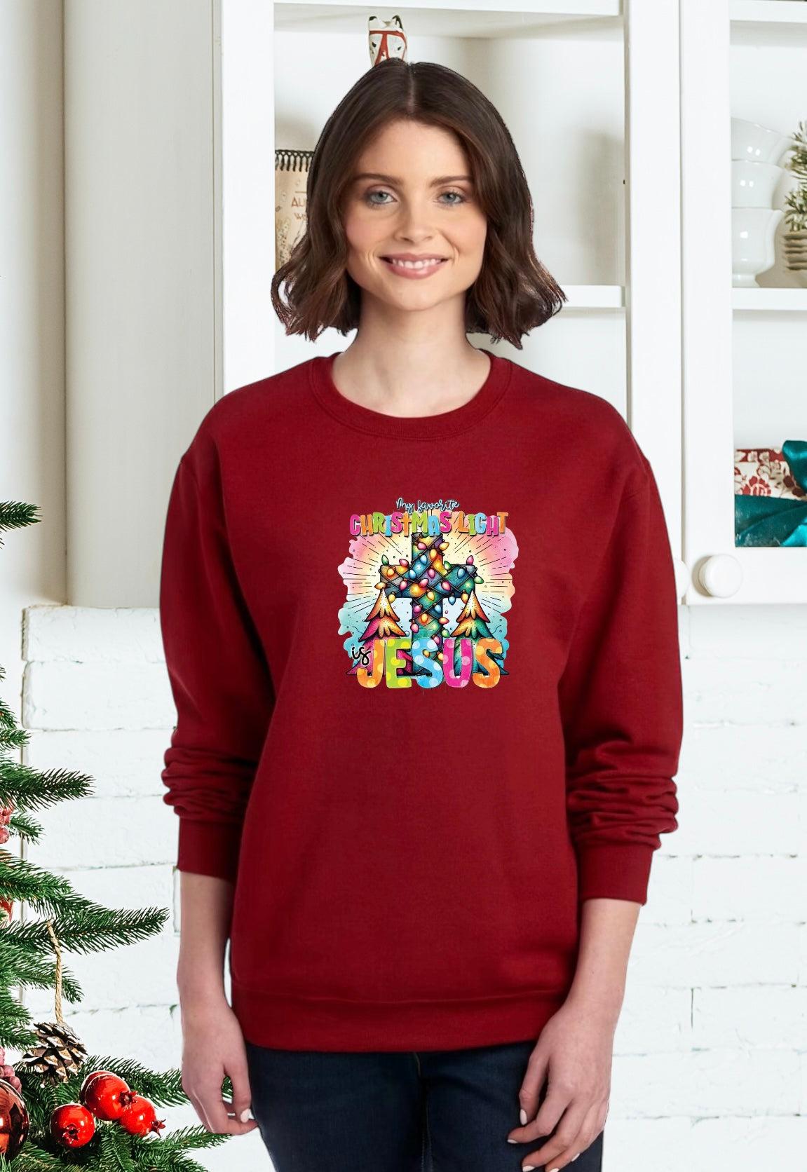 Sweatshirt, Unisex Sweatshirt, Cute Holiday Apparel, Adorable Festive Holiday Gifts, Holiday Apparel, Unisex Holiday Sweater, Festive Apparel, Religious Holiday Apparel, Jesus