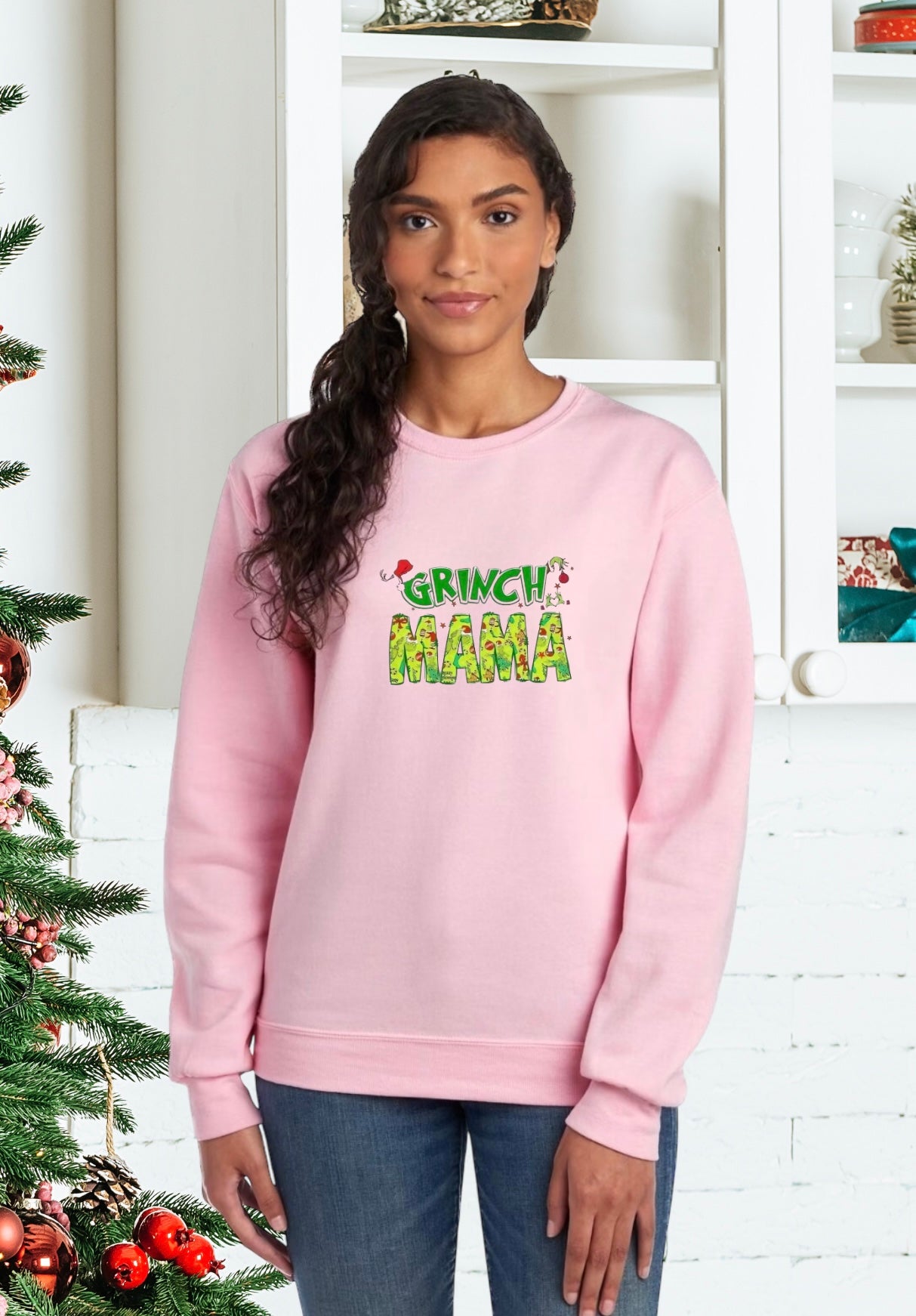 Sweatshirts, Unisex, Sweatshirt, The Grinch, Grinch Mama, The Grinch Holiday Sweatshirt, The Grinch Holiday Sweater, Holiday Grinch Sweatshirt, The Grinch Christmas Sweatshirt