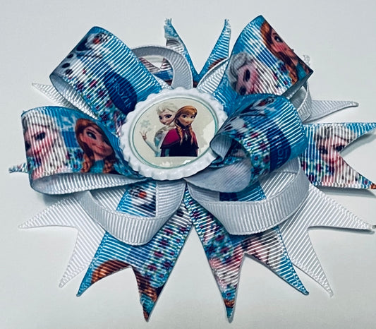 Frozen - Elsa Boutique Hair Bow, Hair Clips, Hair Accessories, Hair Bows for Girls, Gifts for Girls, Holiday Hair Bows, Boutique Bows, Gifts, Handmade Bows