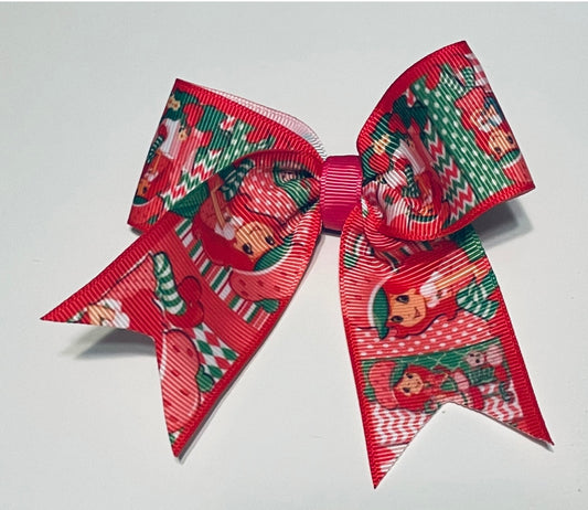 Strawberry Shortcake Cheer Bow, Hair Clip, Cheer Bows, Boutique Hair Bows, Hair Bow