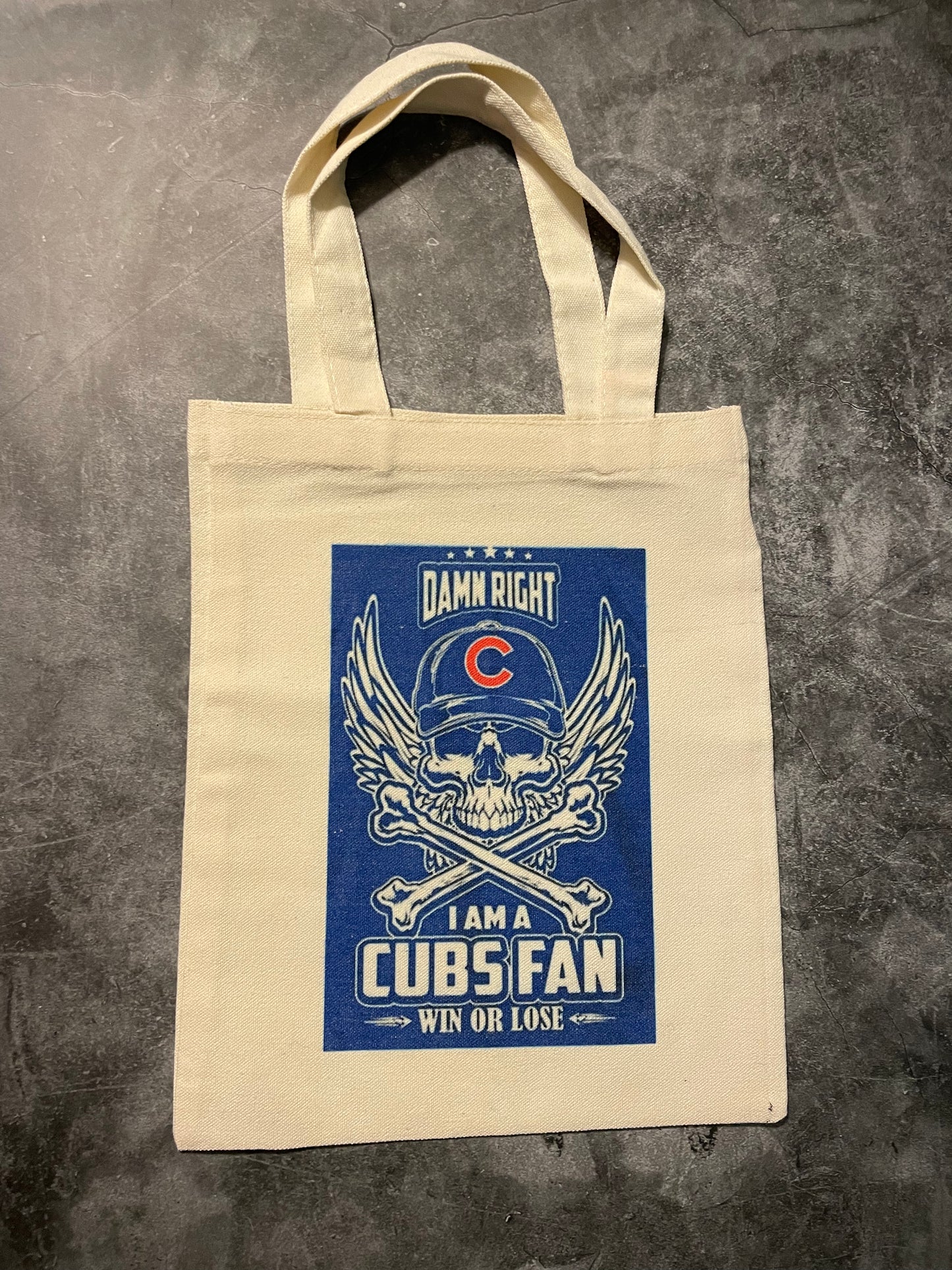 Custom Made Chicago Cubs Tote, Chicago Cubs, Customized Tote, Personalized Tote, Customized Bags, Personalized Bags, Mini Tote, Mini Bags